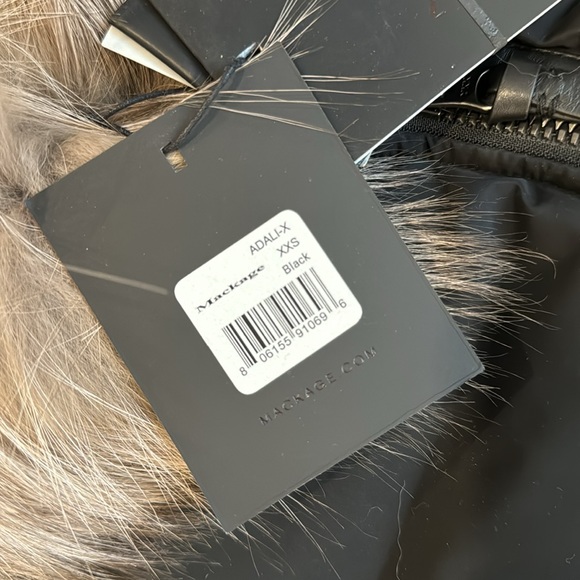 NEW BLACK ADALI MACKAGE COAT XXS - Picture 3 of 9